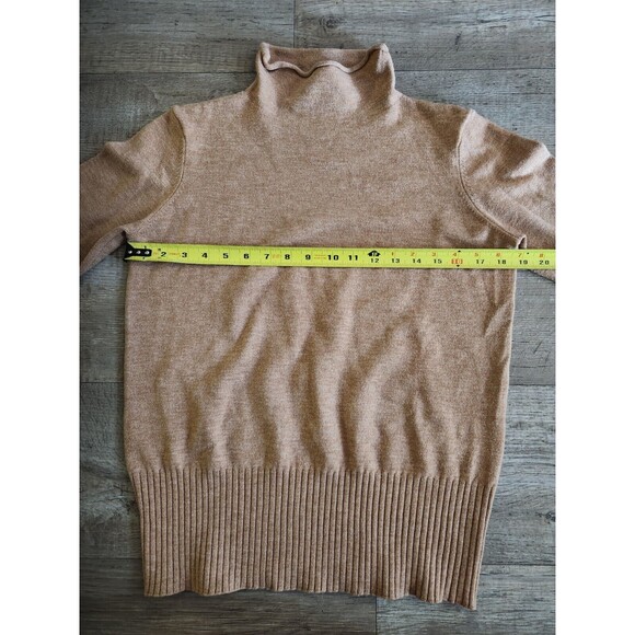 FRENCH CONNECTION Size Medium Rust Brown Mock Neck Pullover Long Sleeve Sweater - Picture 4 of 7